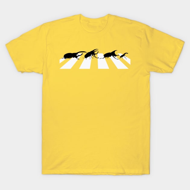 Beetles Crossing Road T-Shirt by Geoji 